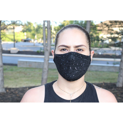 Sexy & Stylish Unisex Sequin Glitter Face Mask, Party mask - Image Diva