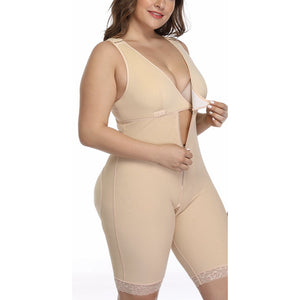 Image Diva Ultimate Seamless Full Body Control Bodysuit Firming Slimming Shapewear with an Open Bust Waist Trainer Butt Lifter Nude Color - Image Diva