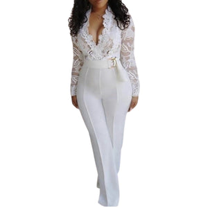 Image Diva Sexy White Classy Jumpsuit - Image Diva