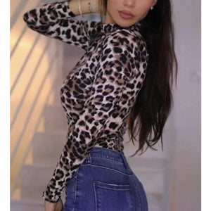 Sexy Animal Print Body Suit Leopard Bodysuit for Women - Image Diva