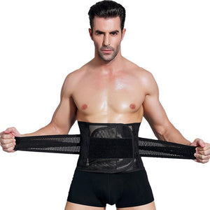 For Men Breathable Mesh Waist Trainer Exercise Belt Belly Slimming_menwaist